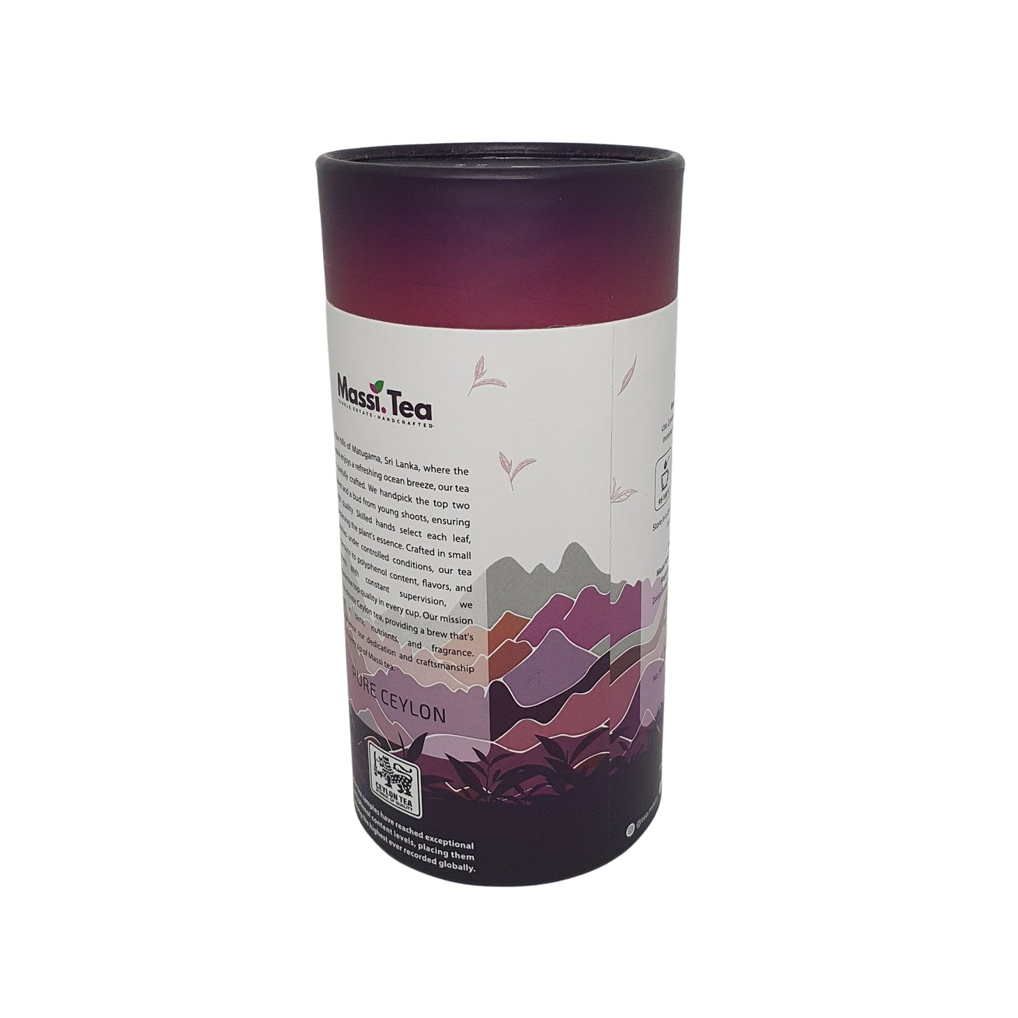 Massi Te Single Estate Hantverksmässigt Tillverkad Stark Svart Te (50g)