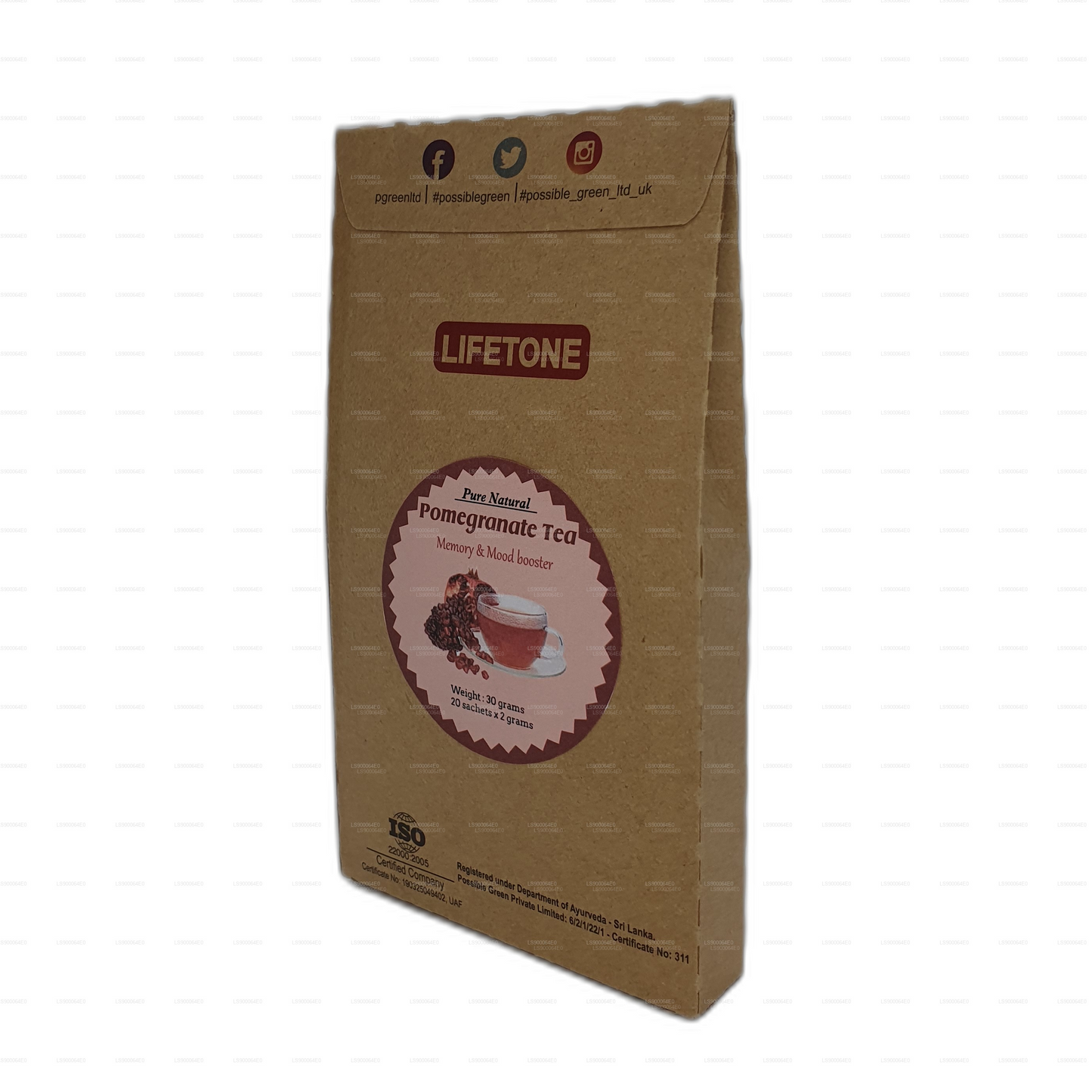 Lifetone Granatäpple Te (30g)