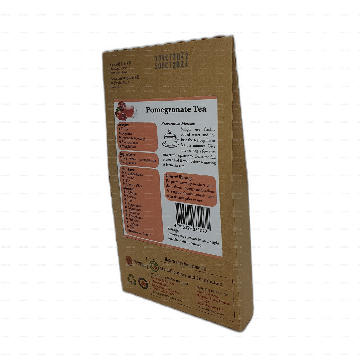 Lifetone Granatäpple Te (30g)