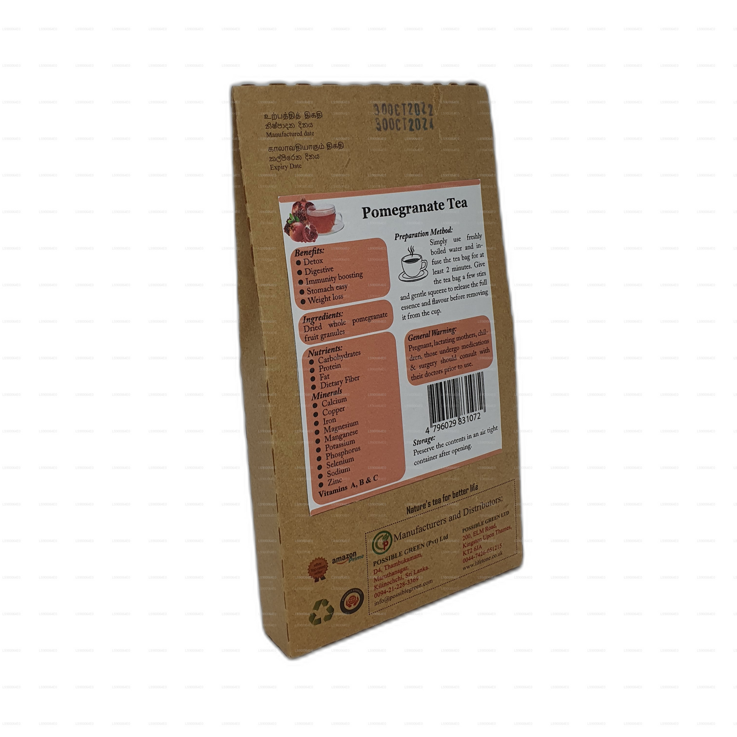 Lifetone Granatäpple Te (30g)