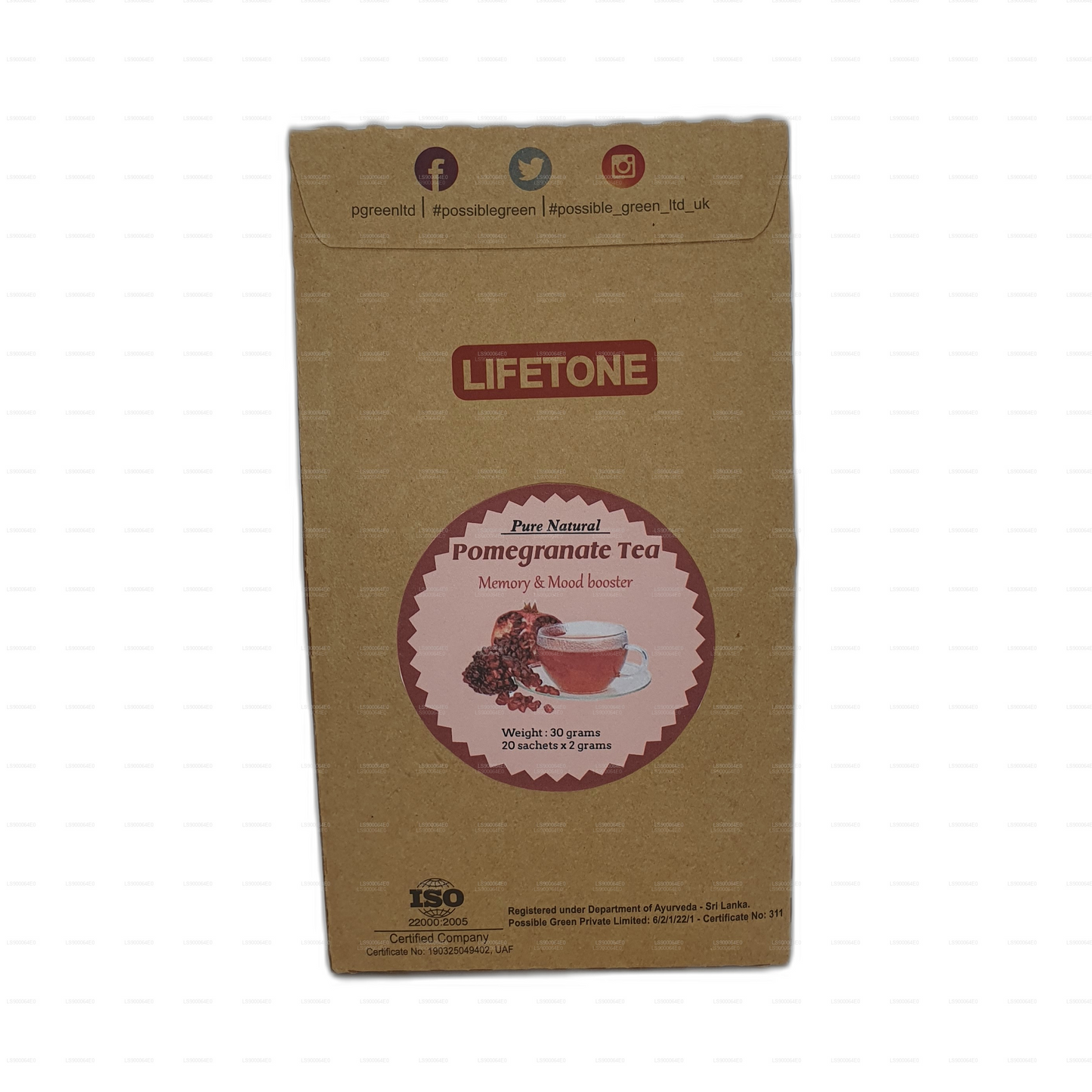Lifetone Granatäpple Te (30g)