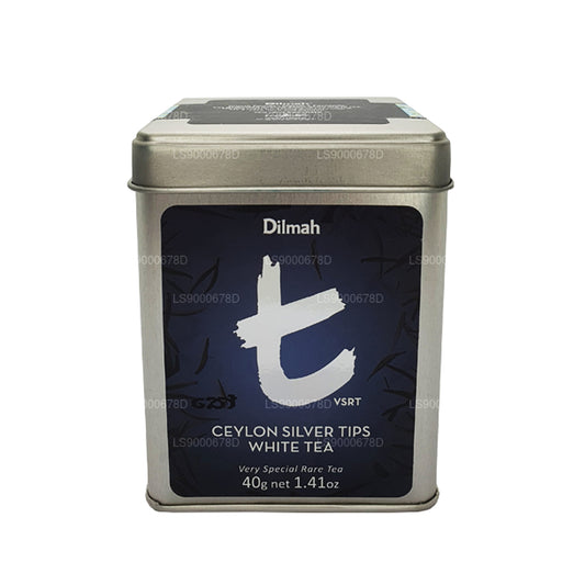Dilmah Ceylon Silver Tips Vitt te (40g) Caddy Löst te