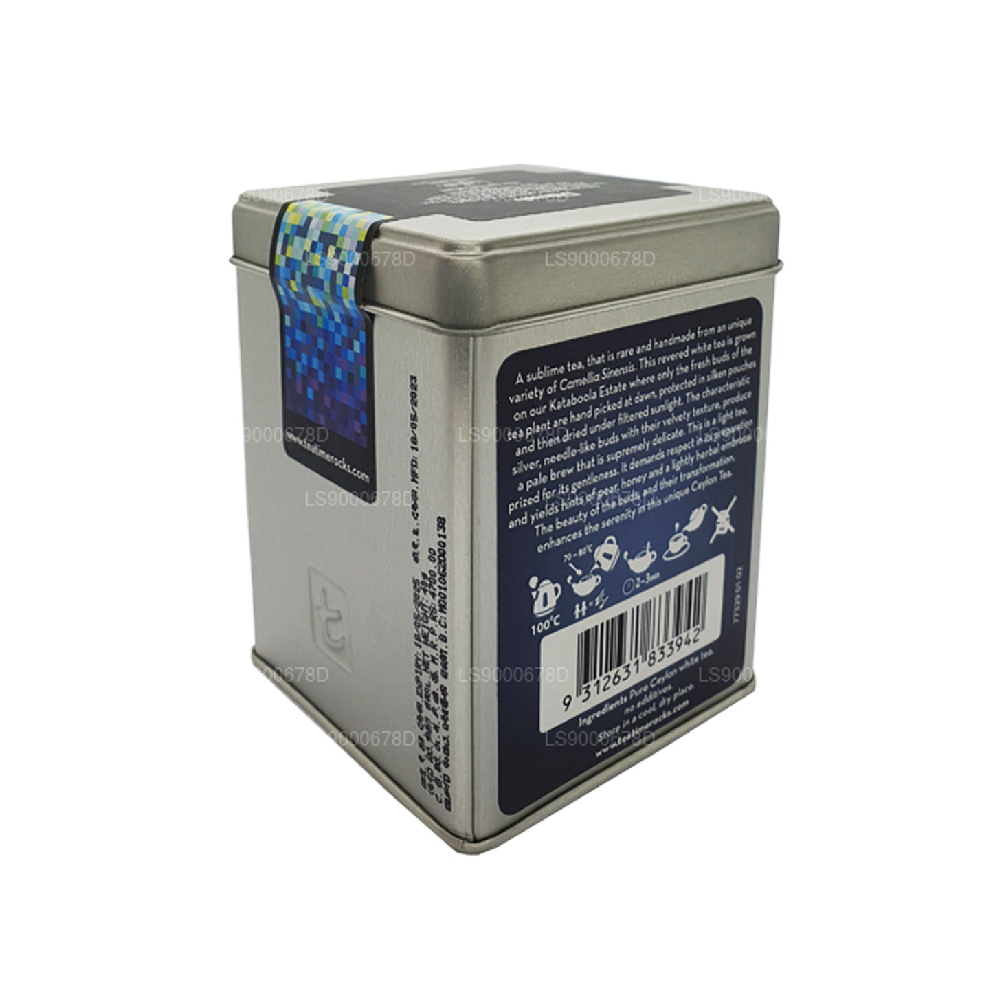 Dilmah Ceylon Silver Tips Vitt te (40g) Caddy Löst te