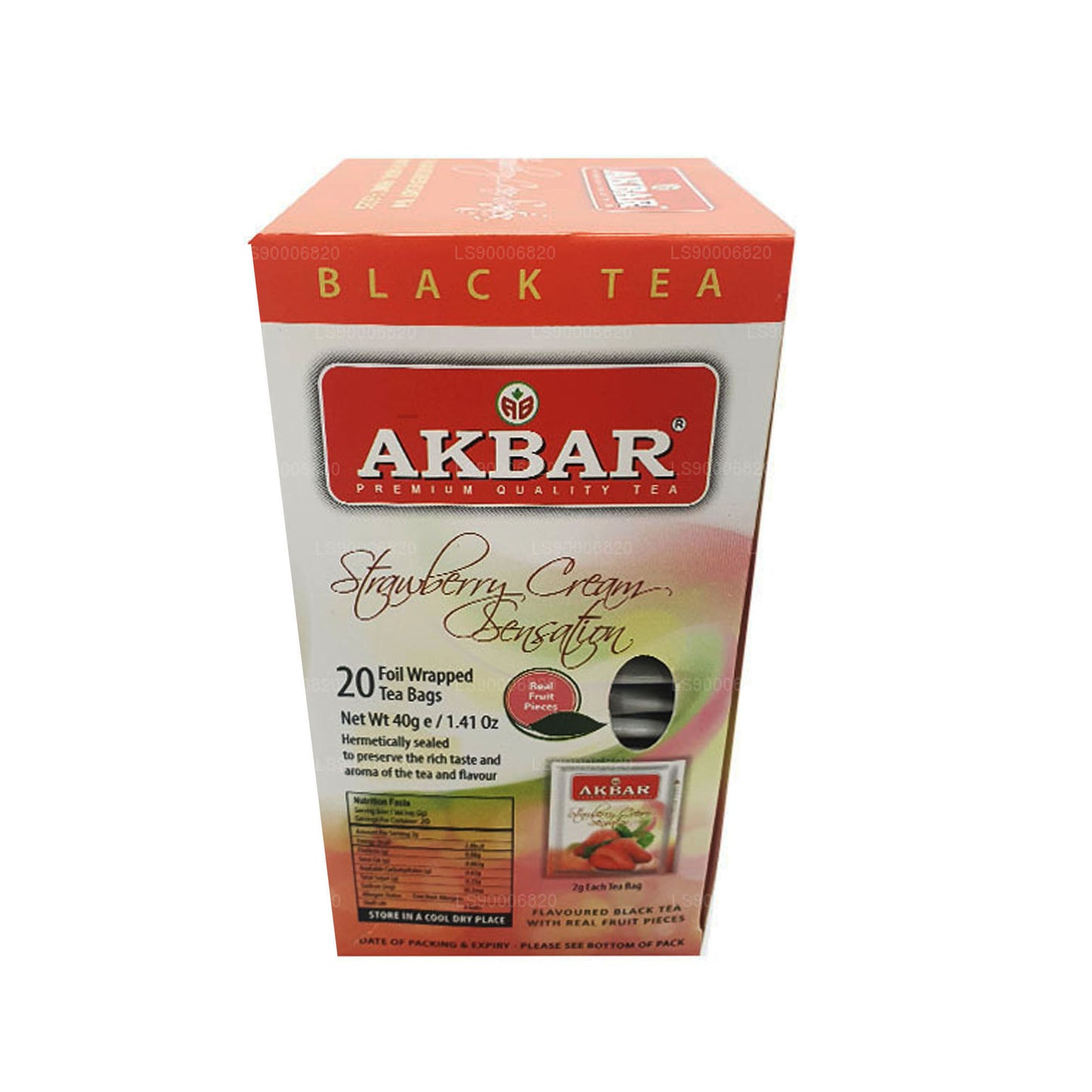 Akbar Strawberry Cream Sensation (40g) 20 tepåsar
