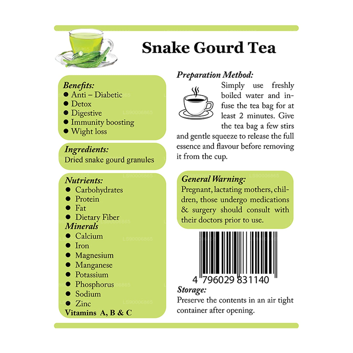 Lifetone Snake gourd tea (40g)