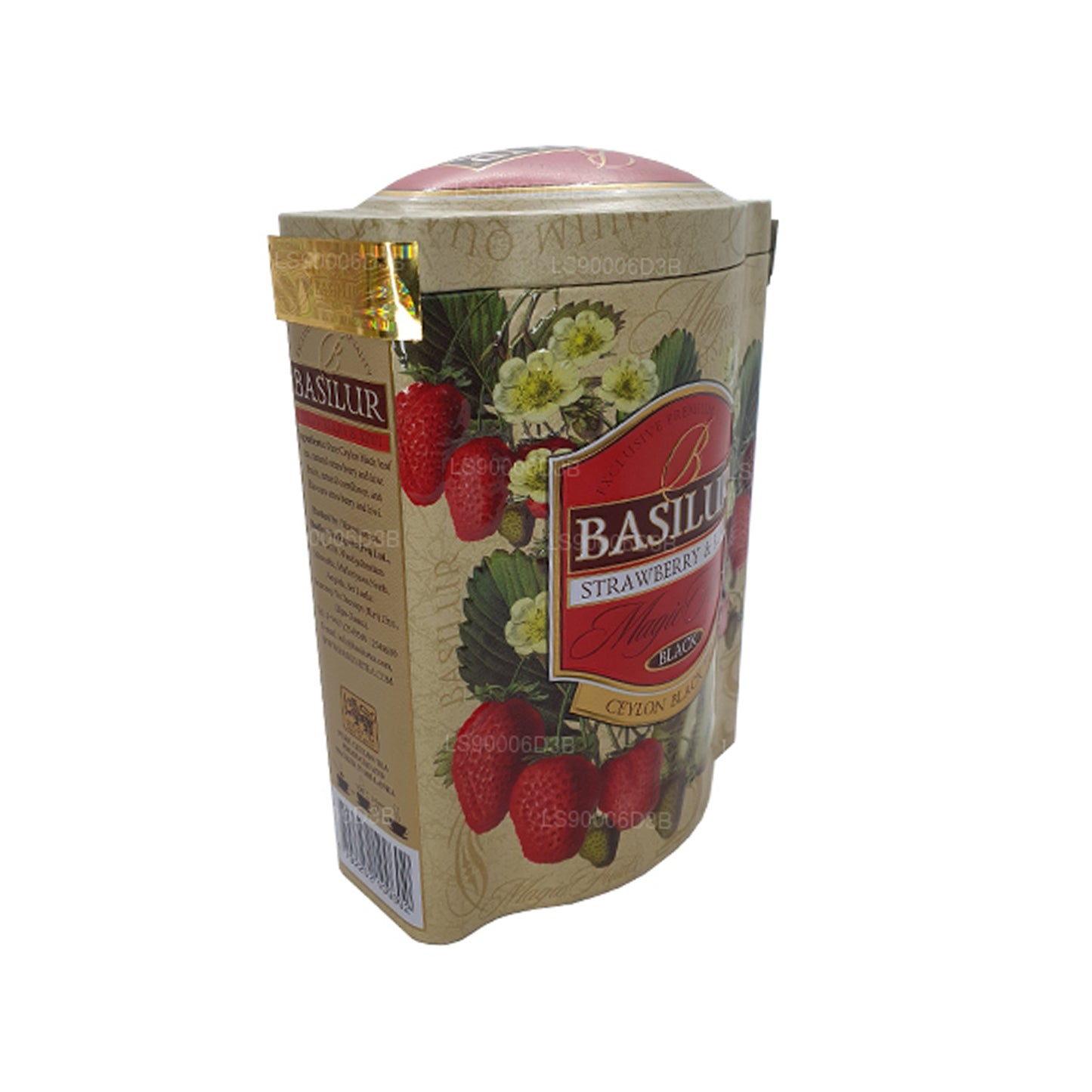 Basilur Jordgubb och Kiwi magiska frukter Tin Caddy (100g)