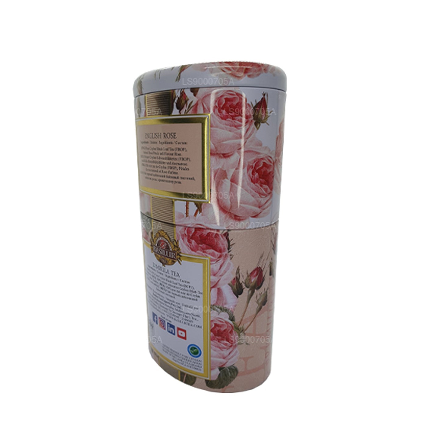 Basilur frukter och blommor ”English Rose” Dimbula (100g) Caddy