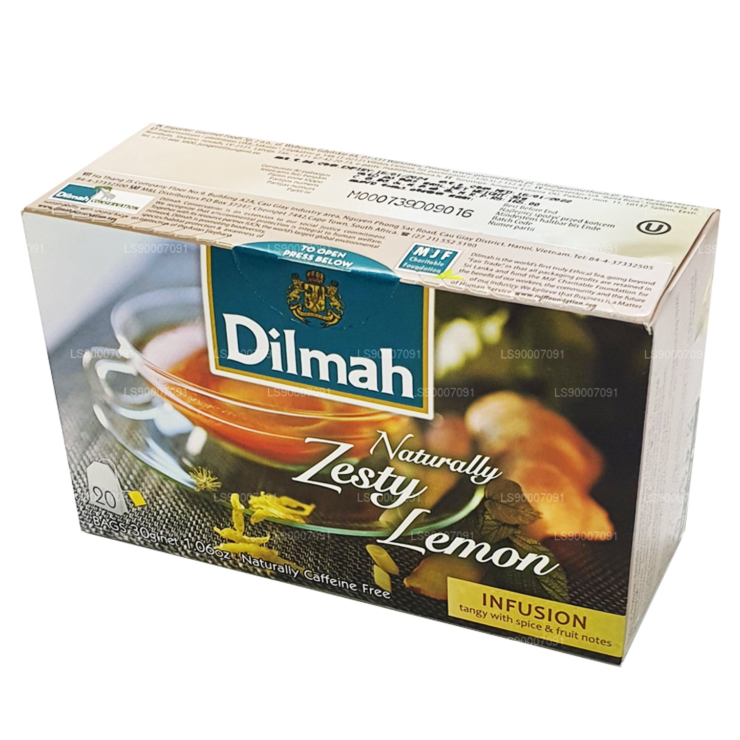 Dilmah Naturligt Zesty Lemon (30g) 20 tepåsar