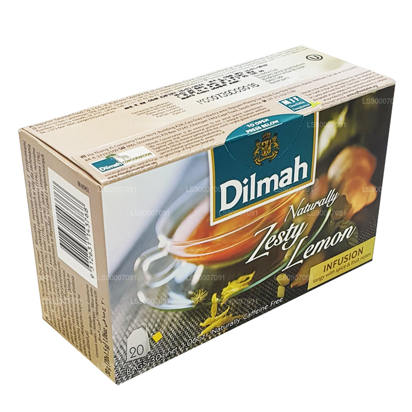 Dilmah Naturligt Zesty Lemon (30g) 20 tepåsar