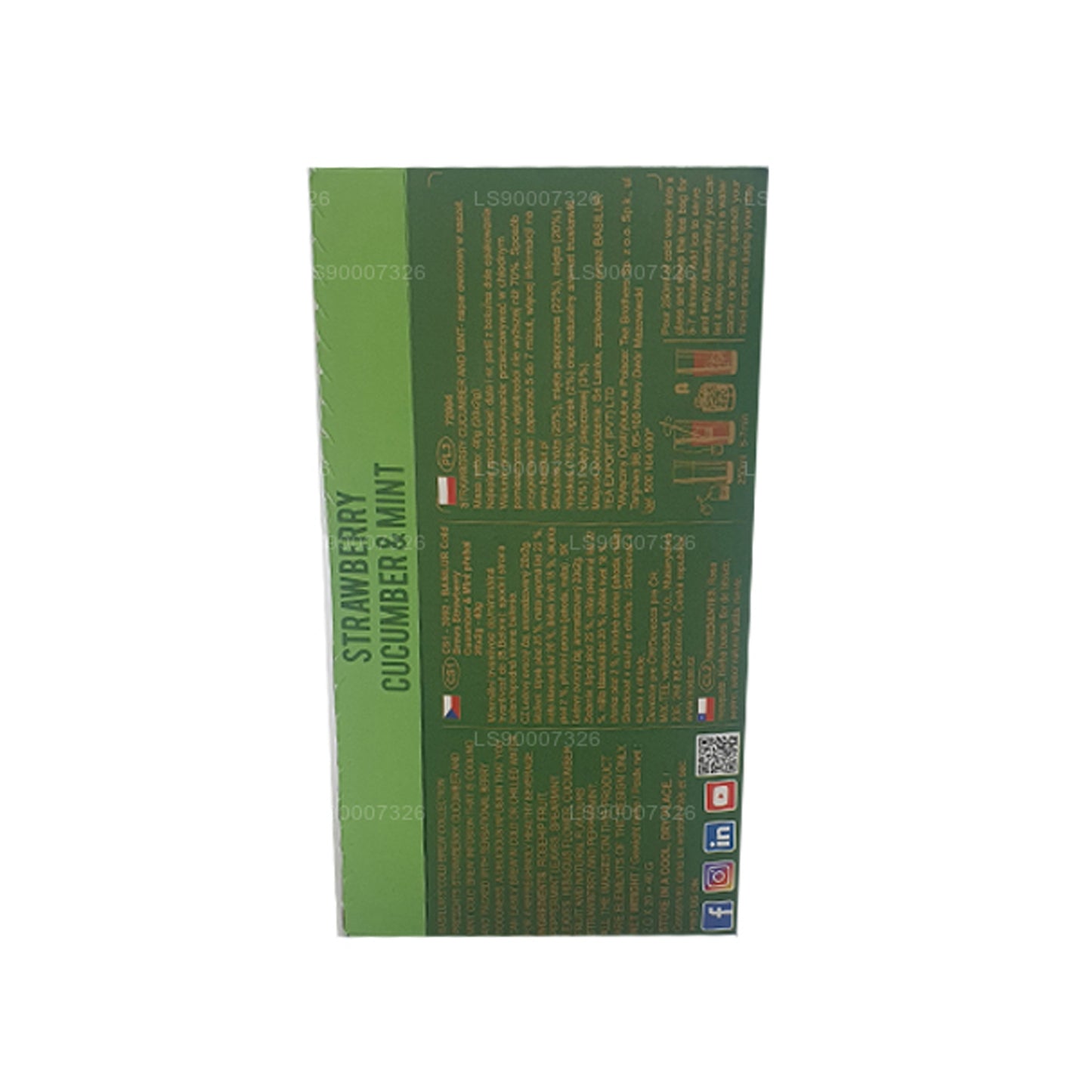 Basilur Cold Brew ”Strawberry Gurka och Mint” (40g) Box