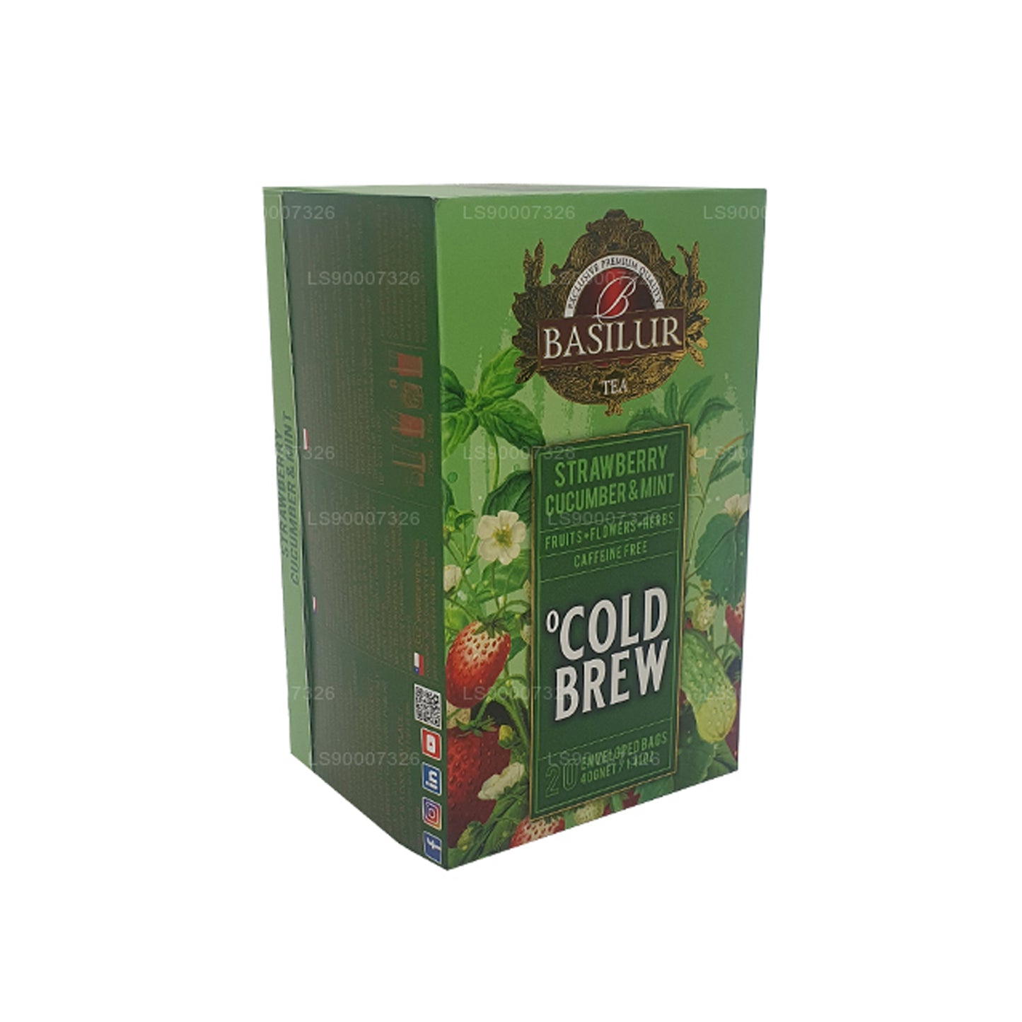 Basilur Cold Brew ”Strawberry Gurka och Mint” (40g) Box