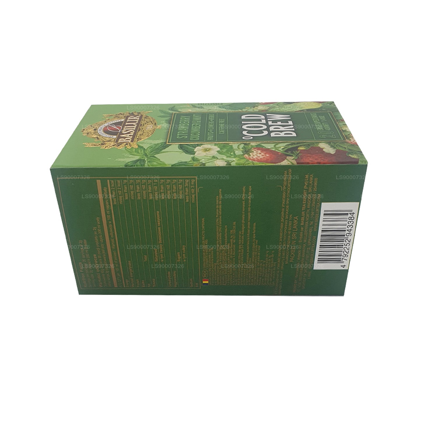 Basilur Cold Brew ”Strawberry Gurka och Mint” (40g) Box