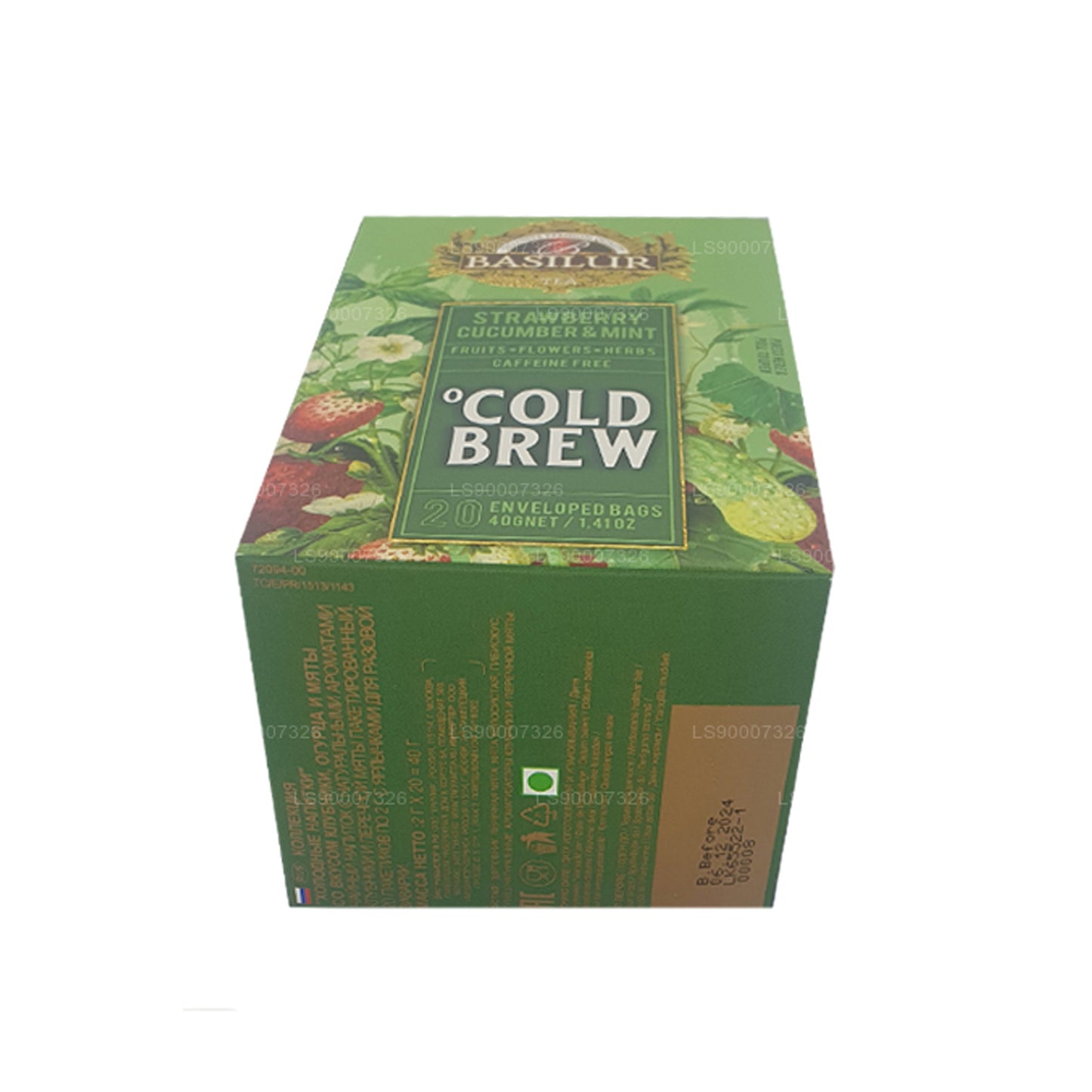 Basilur Cold Brew ”Strawberry Gurka och Mint” (40g) Box