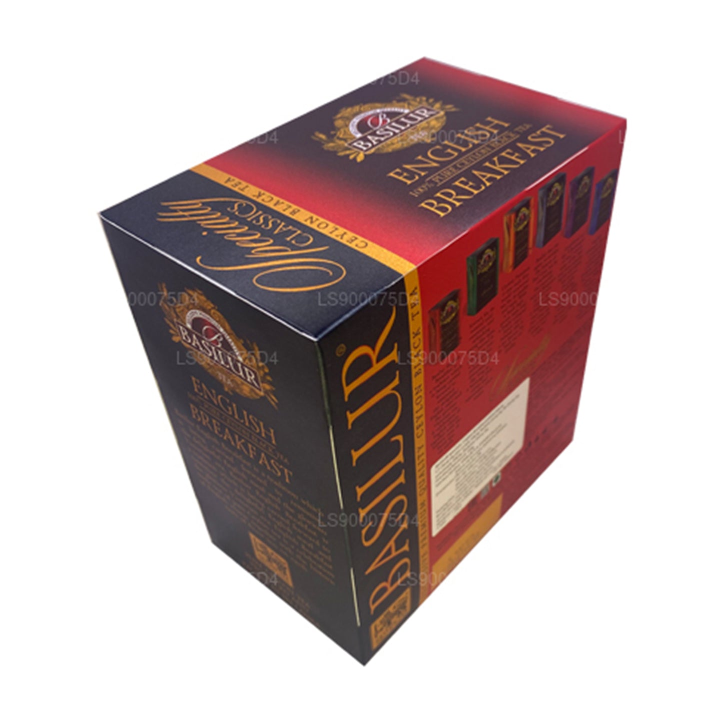 Basilur English Breakfast Pure Ceylon svart te (200g) 100 tepåsar