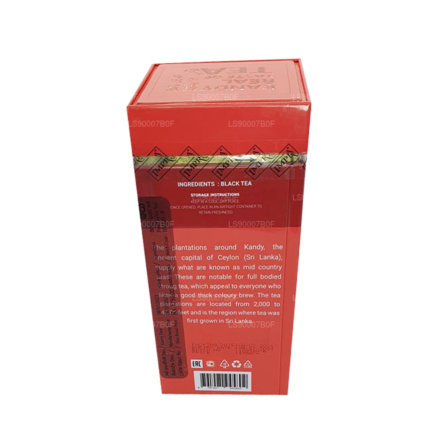 Impra Kandy smak av te Big Leaf Orange Pekoe (200g) Meatal Caddy