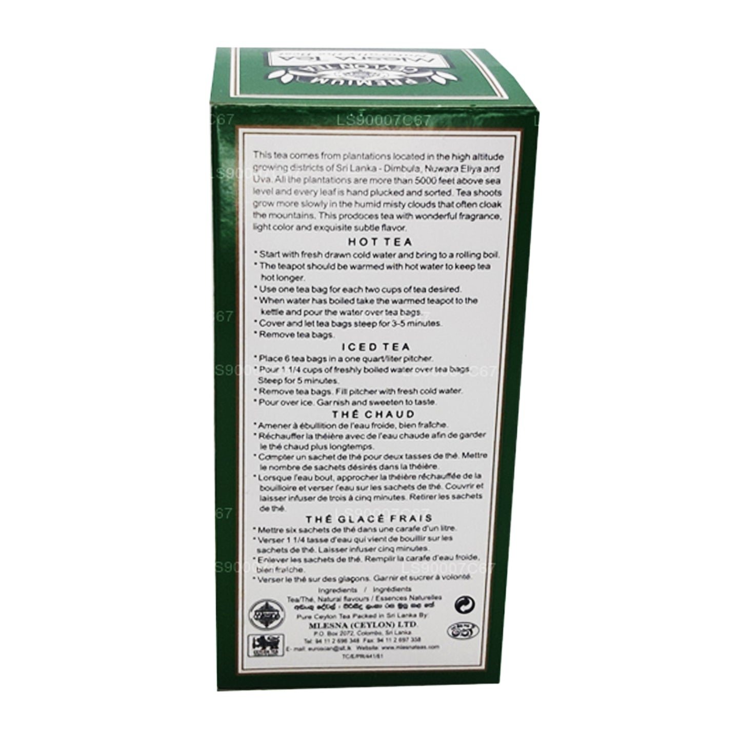 Mlesna Peach Apricot LuxuryTekåsar (60g)