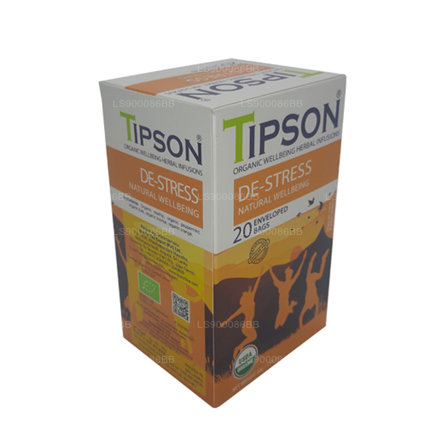 Tipson De-Stress Natural Wellbeing (30g) 20 omslutna tepåsar