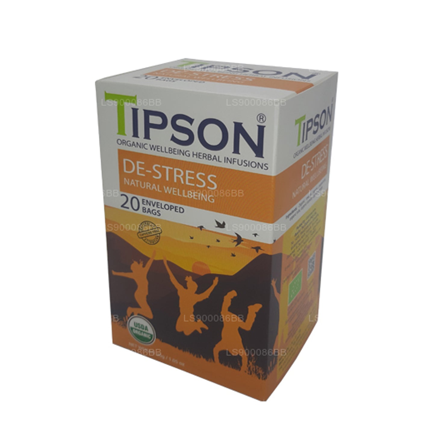 Tipson De-Stress Natural Wellbeing (30g) 20 omslutna tepåsar