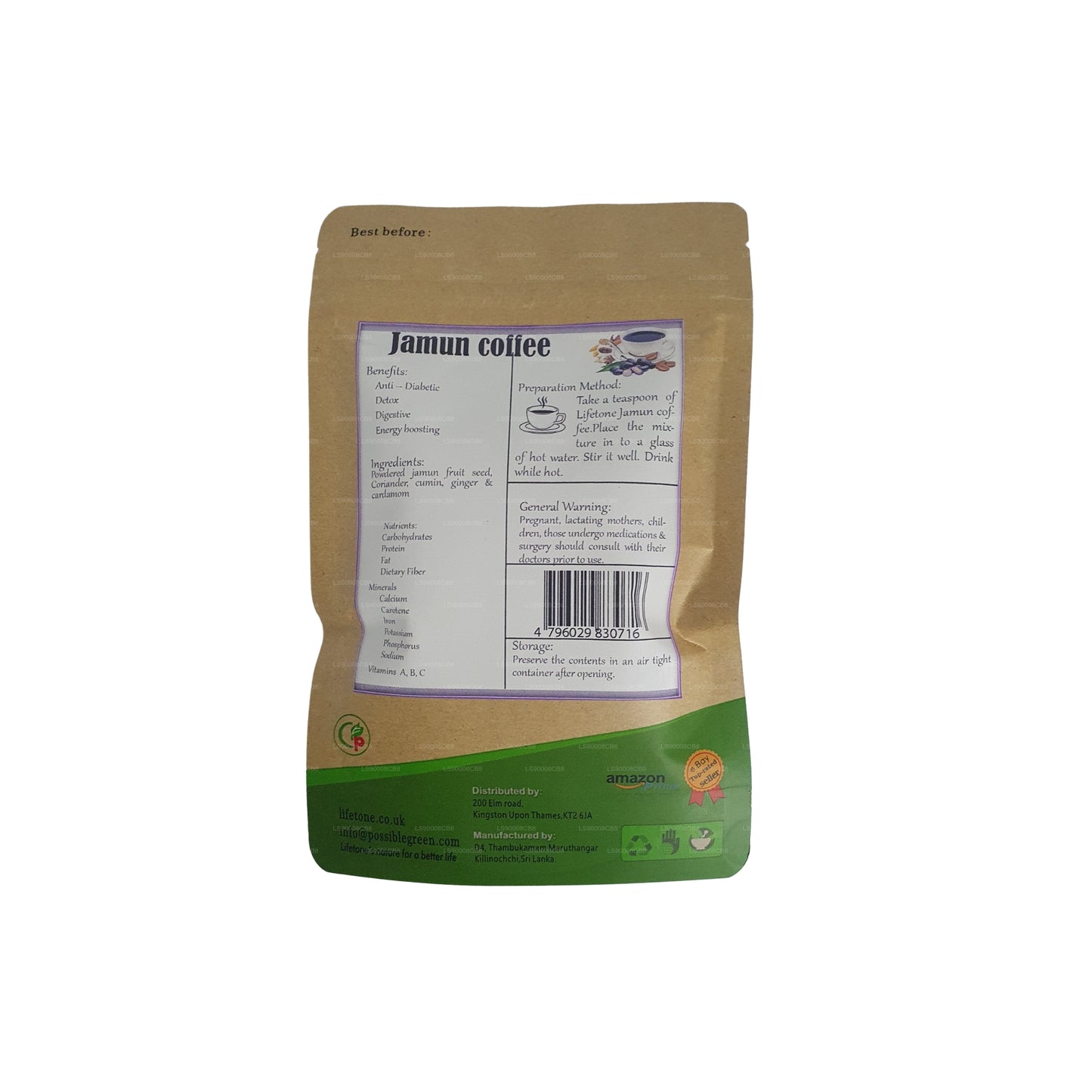Lifetone Jamun frökaffe (40g)