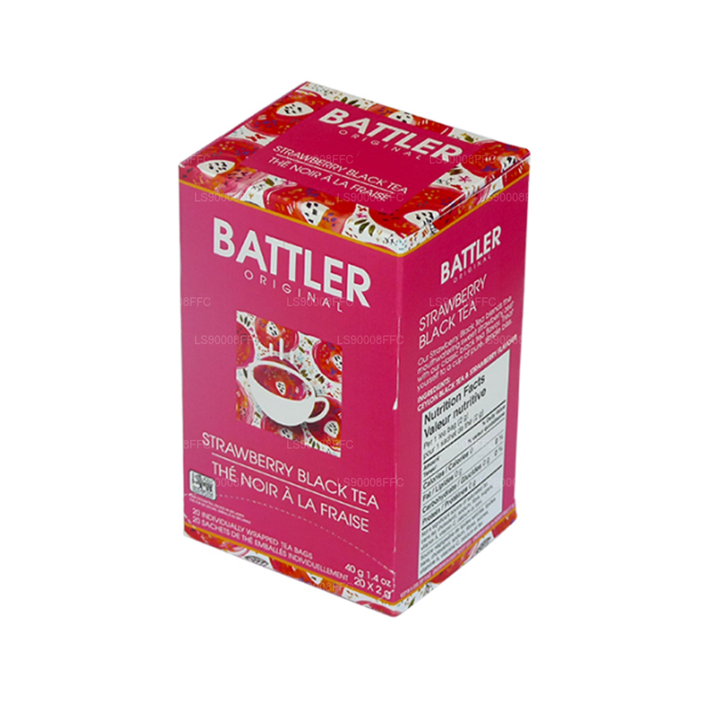 Battler Original Strawberry Black Tea (40g) 20 Tepåsar