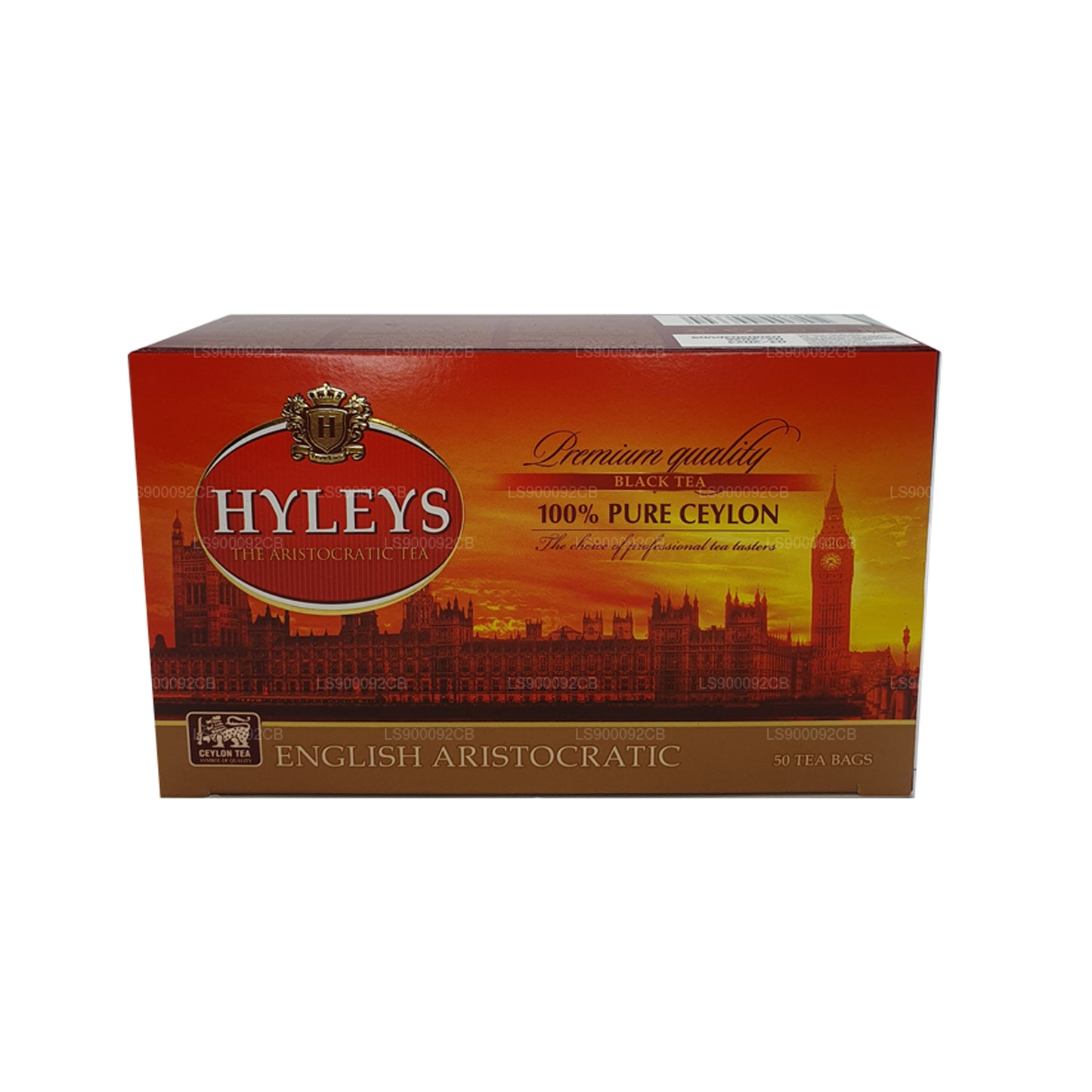 HYLEYS Premium Kvalitet Svart Te 50 Te Bages (100g)