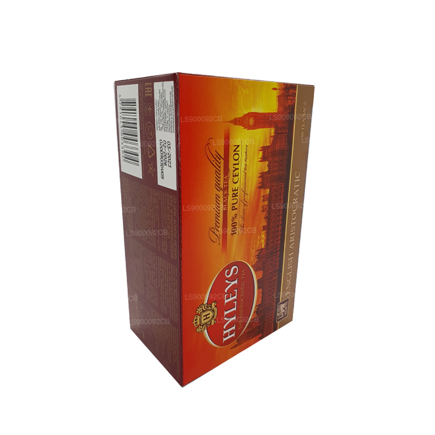 HYLEYS Premium Kvalitet Svart Te 50 Te Bages (100g)