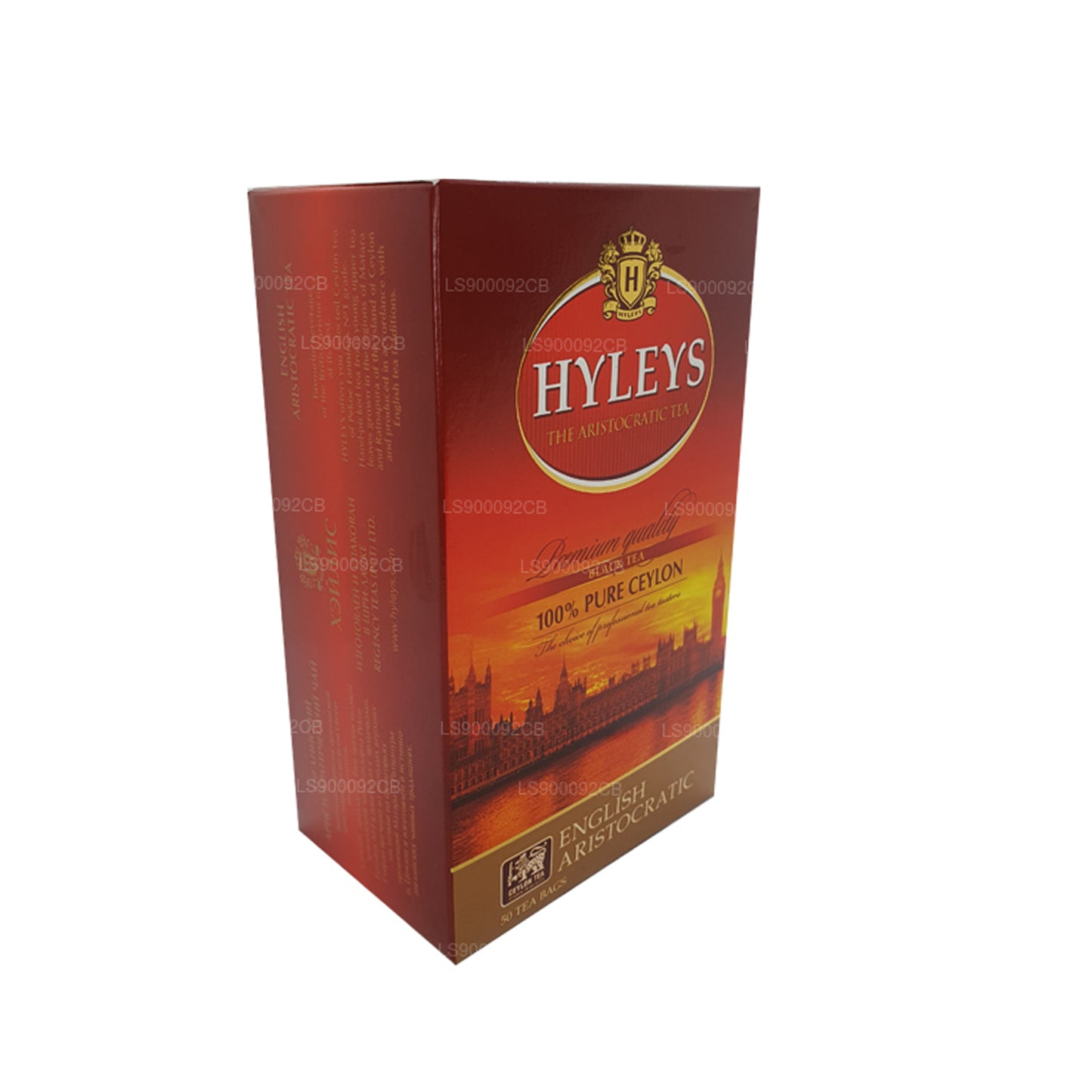 HYLEYS Premium Kvalitet Svart Te 50 Te Bages (100g)