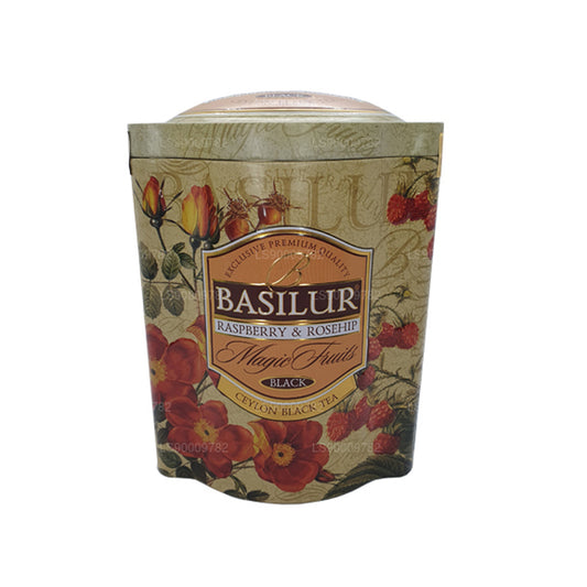 Basilur magiska frukter hallon och nypon (100g) Tin Caddy