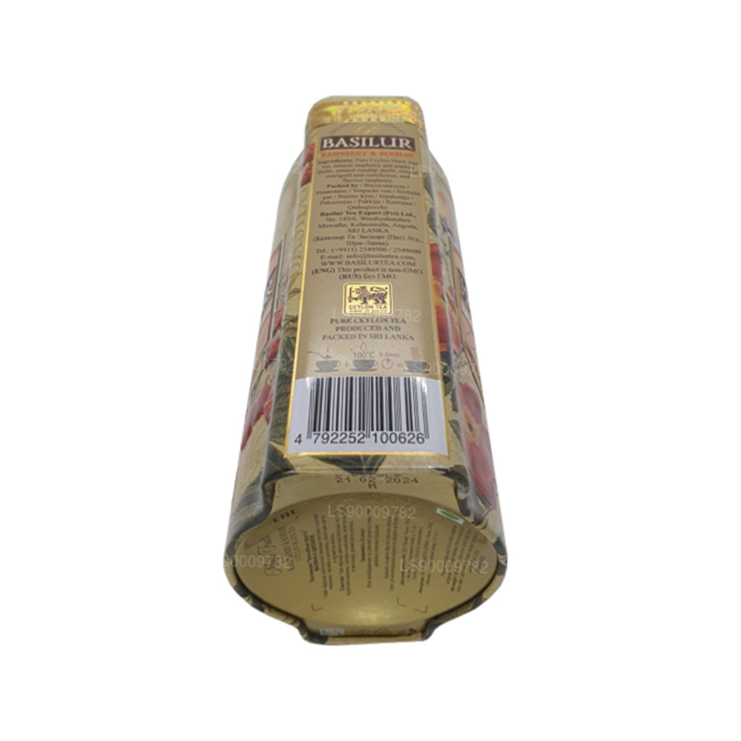 Basilur magiska frukter hallon och nypon (100g) Tin Caddy