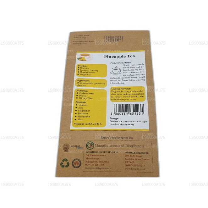 Lifetone ananas te (40g)