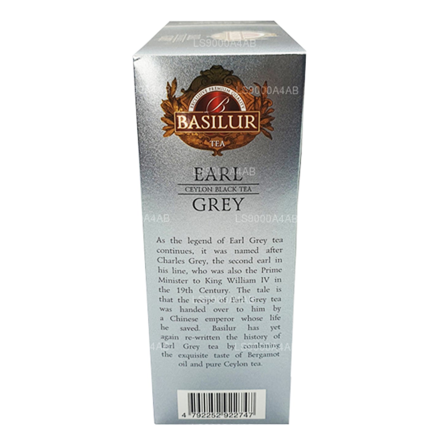 Basilur Speciality Classics Earl Grey Ceylon svart te (200g) 100 tepåsar