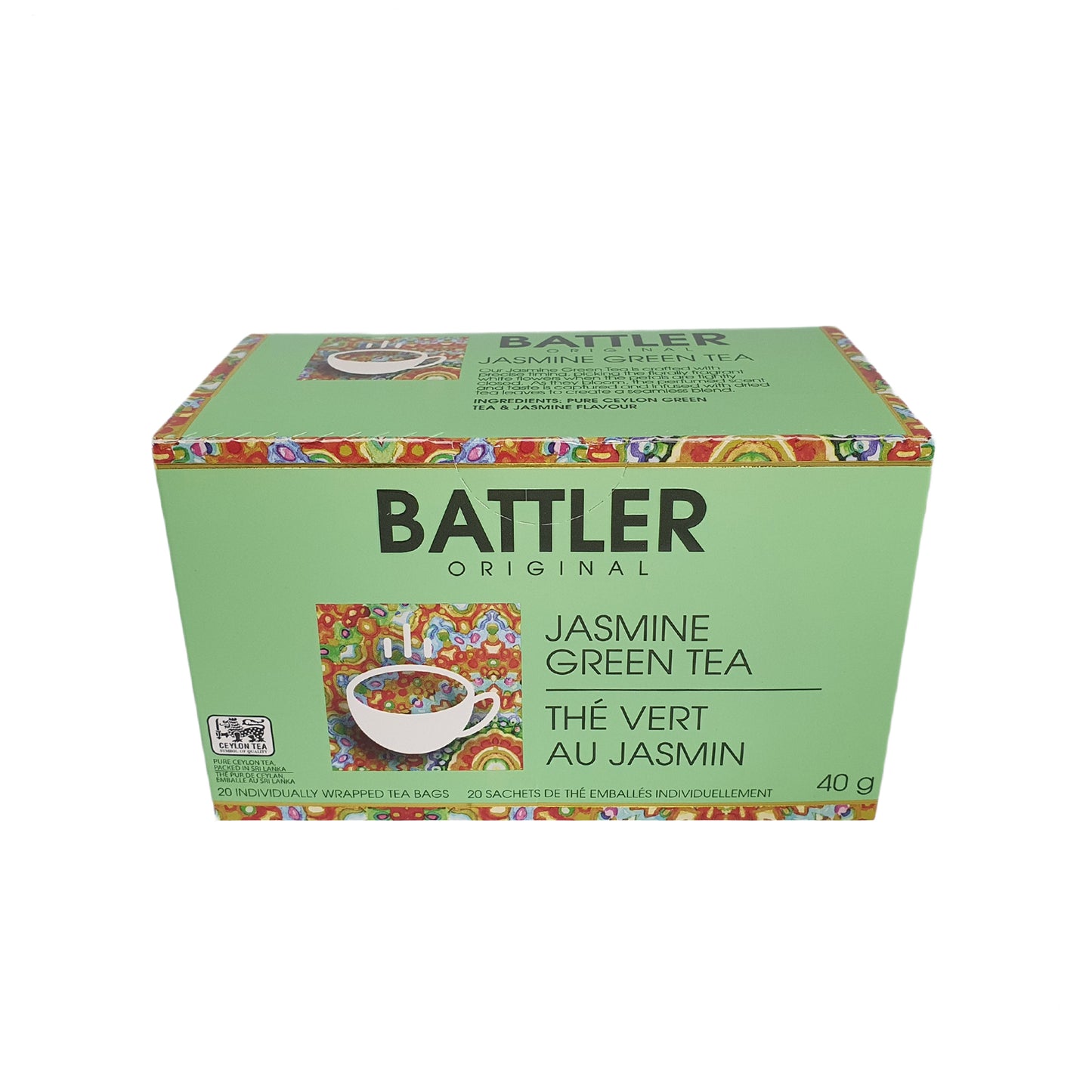Battler Original Jasmin Grönt Te (40g) 20 Tepåsar