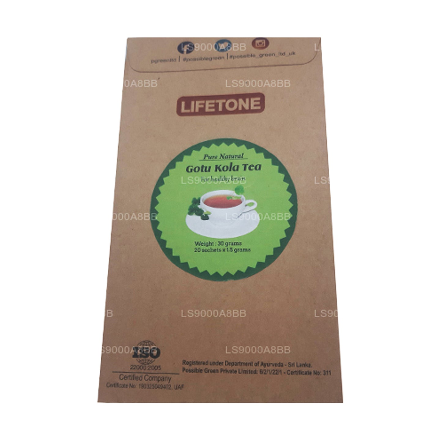 Lifetone Gotukola te (30g)