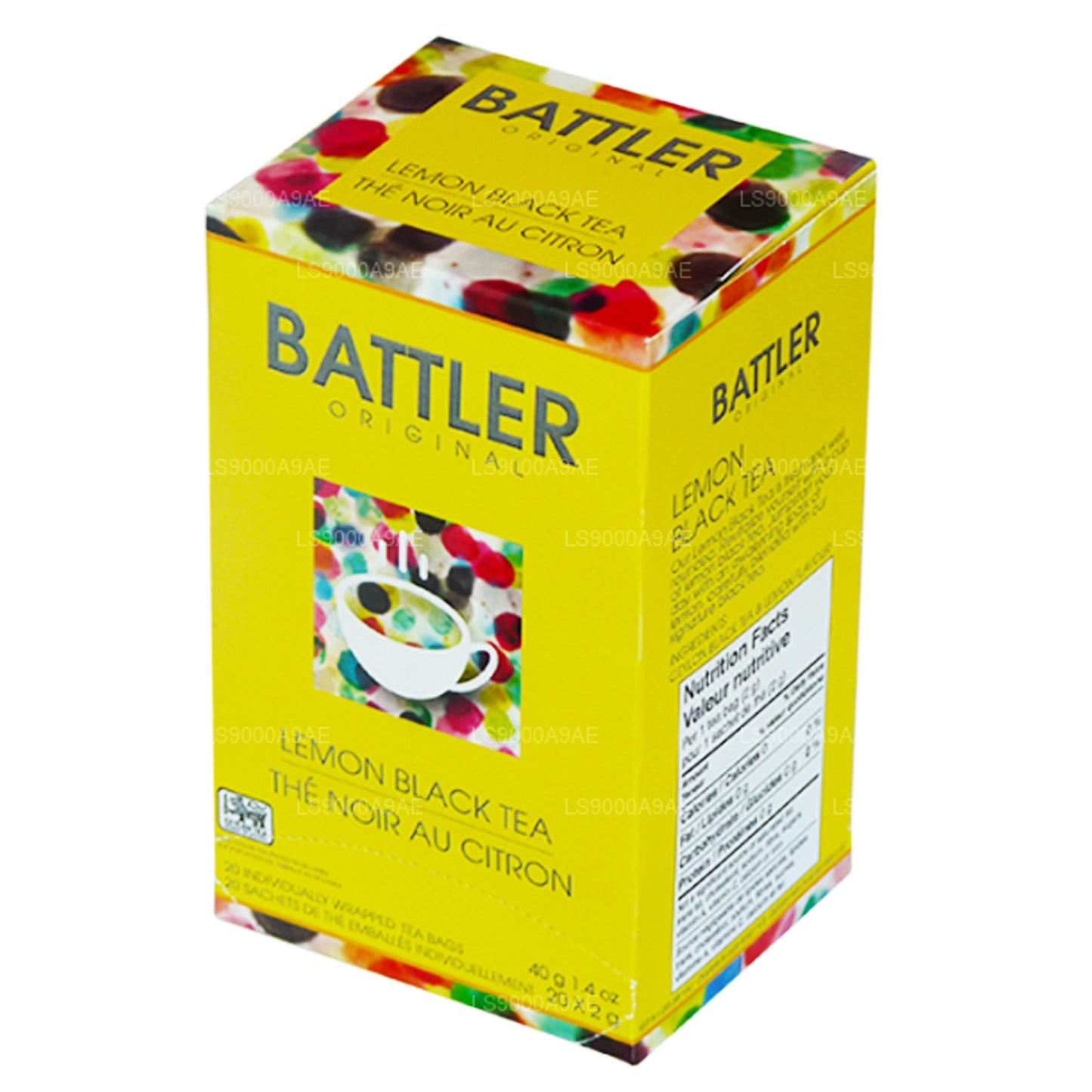 Battler Original Citron Svart Te (40g) 20 Tepåsar