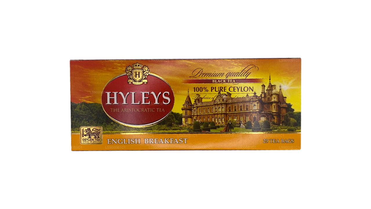 Hyleys svart engelsk frukost te (37,5 g) 25 tepåsar