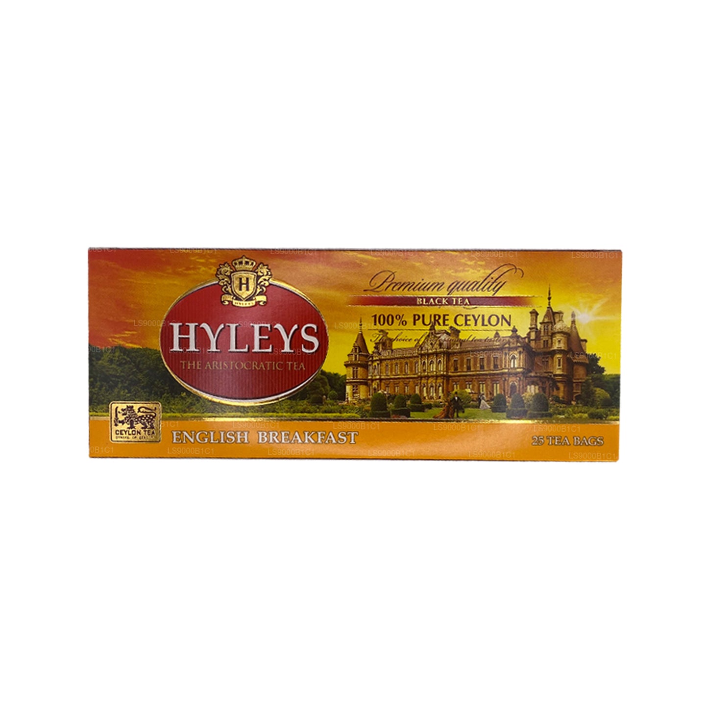 Hyleys svart engelsk frukost te (37,5 g) 25 tepåsar