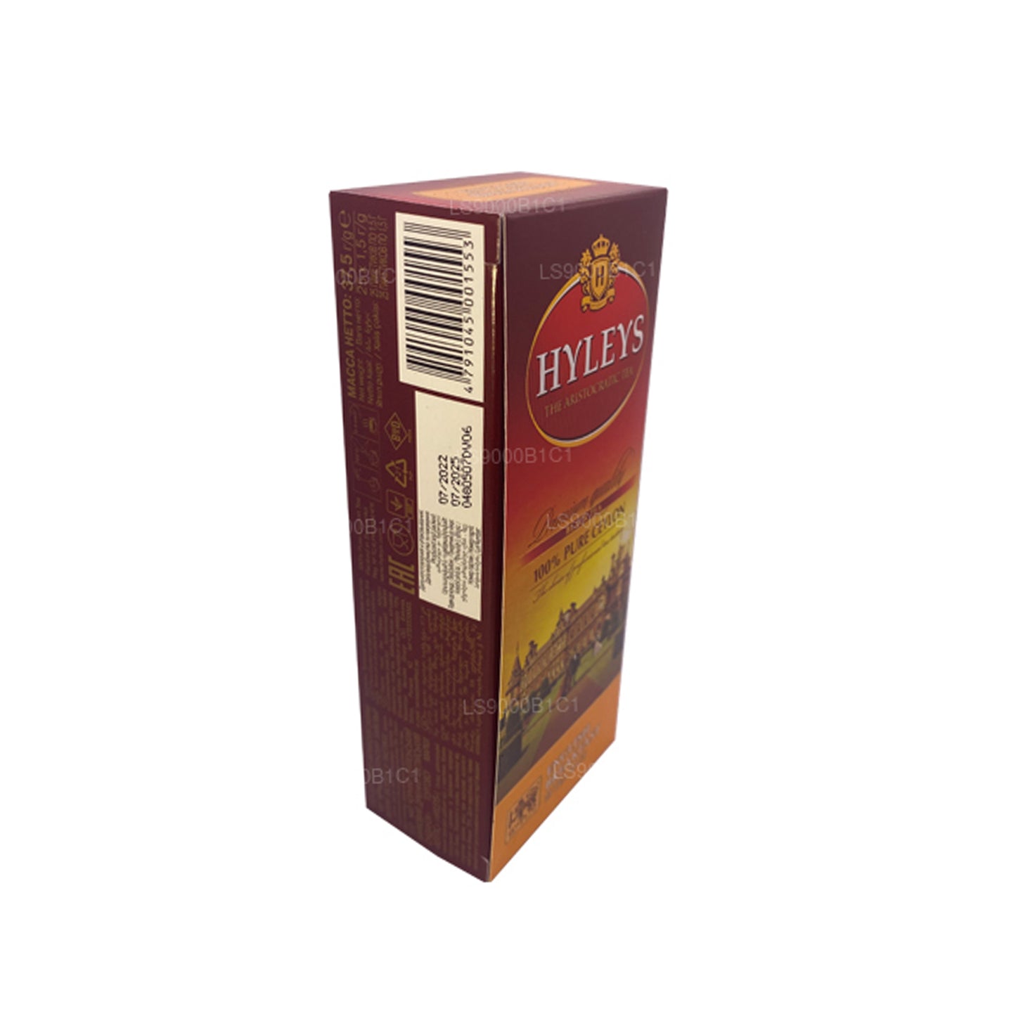 Hyleys svart engelsk frukost te (37,5 g) 25 tepåsar