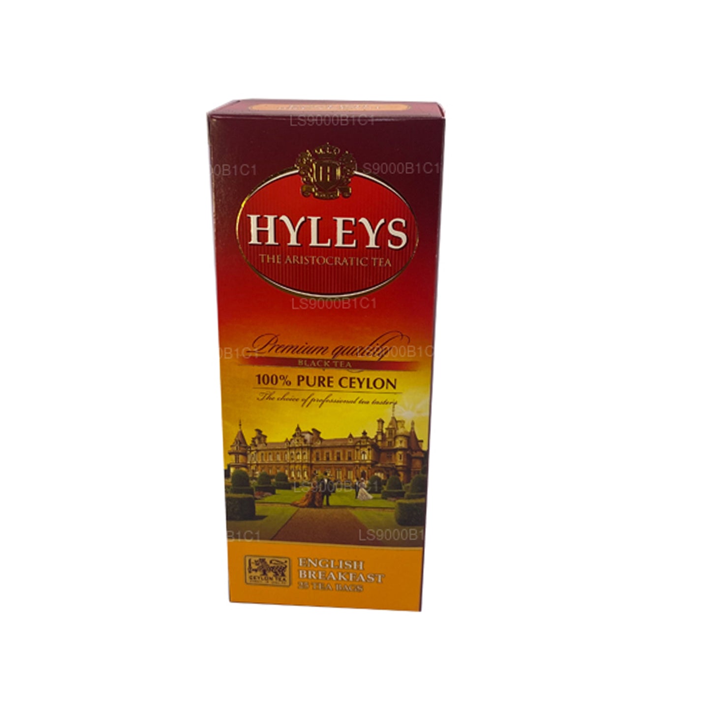 Hyleys svart engelsk frukost te (37,5 g) 25 tepåsar