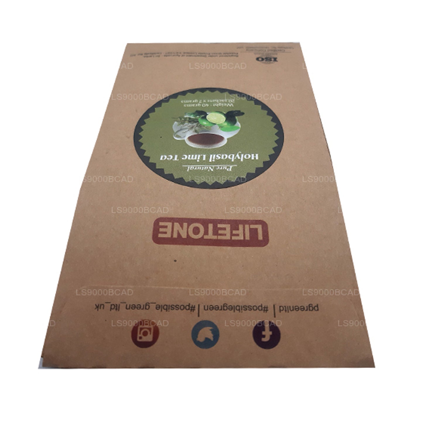 Lifetone Helig Basilika Lime Te (40g)