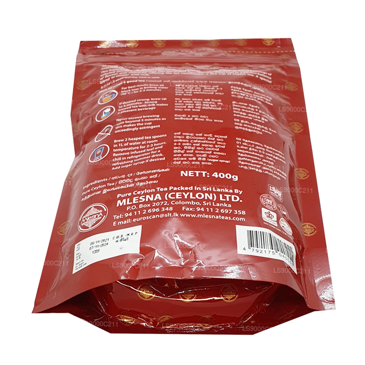 Mlesna starkt bryggt te (400 g)