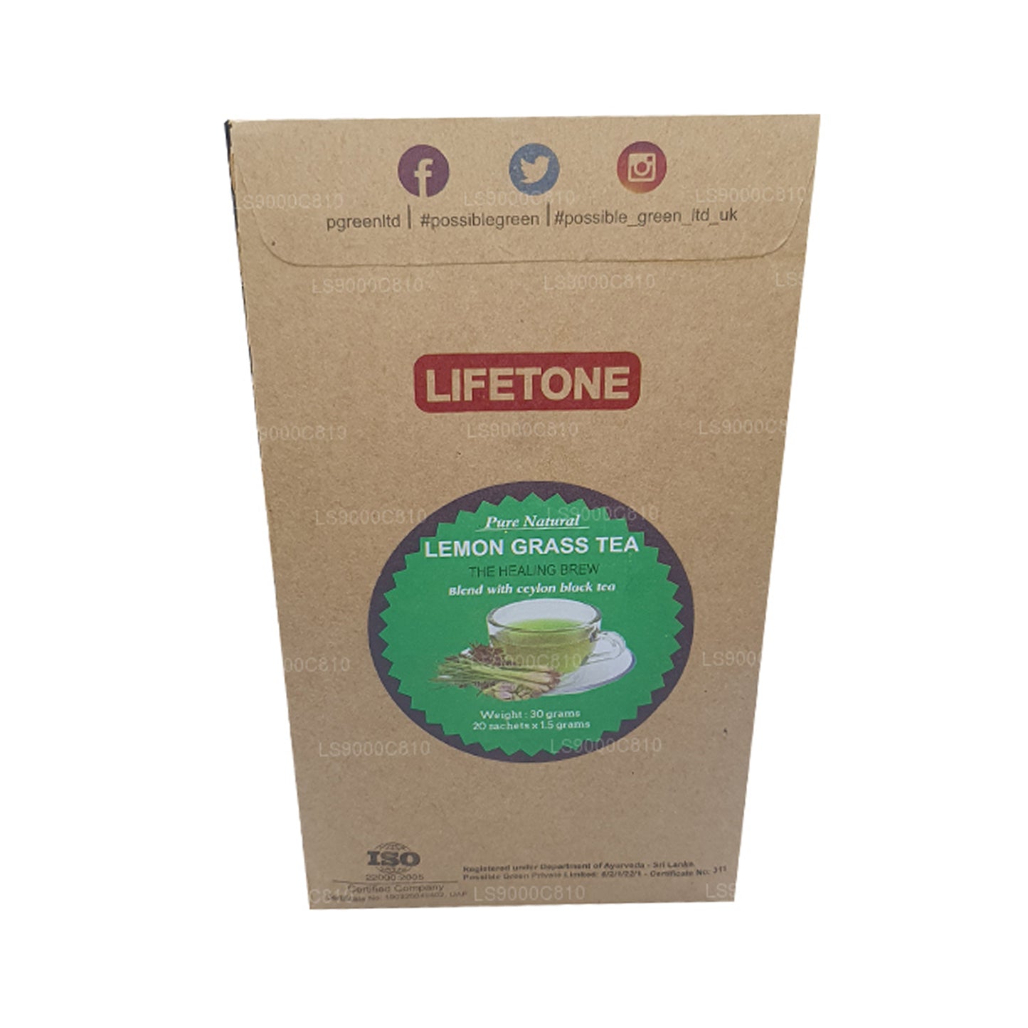 Lifetone Citrongräs Te (30g)