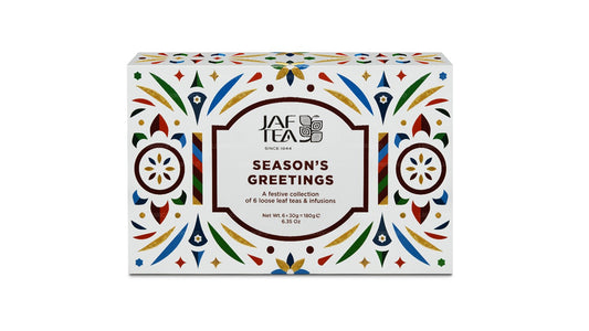 Jaf Tea Season's Greetings A festive collection of 6 loose leaf teas & Infusions (180g)