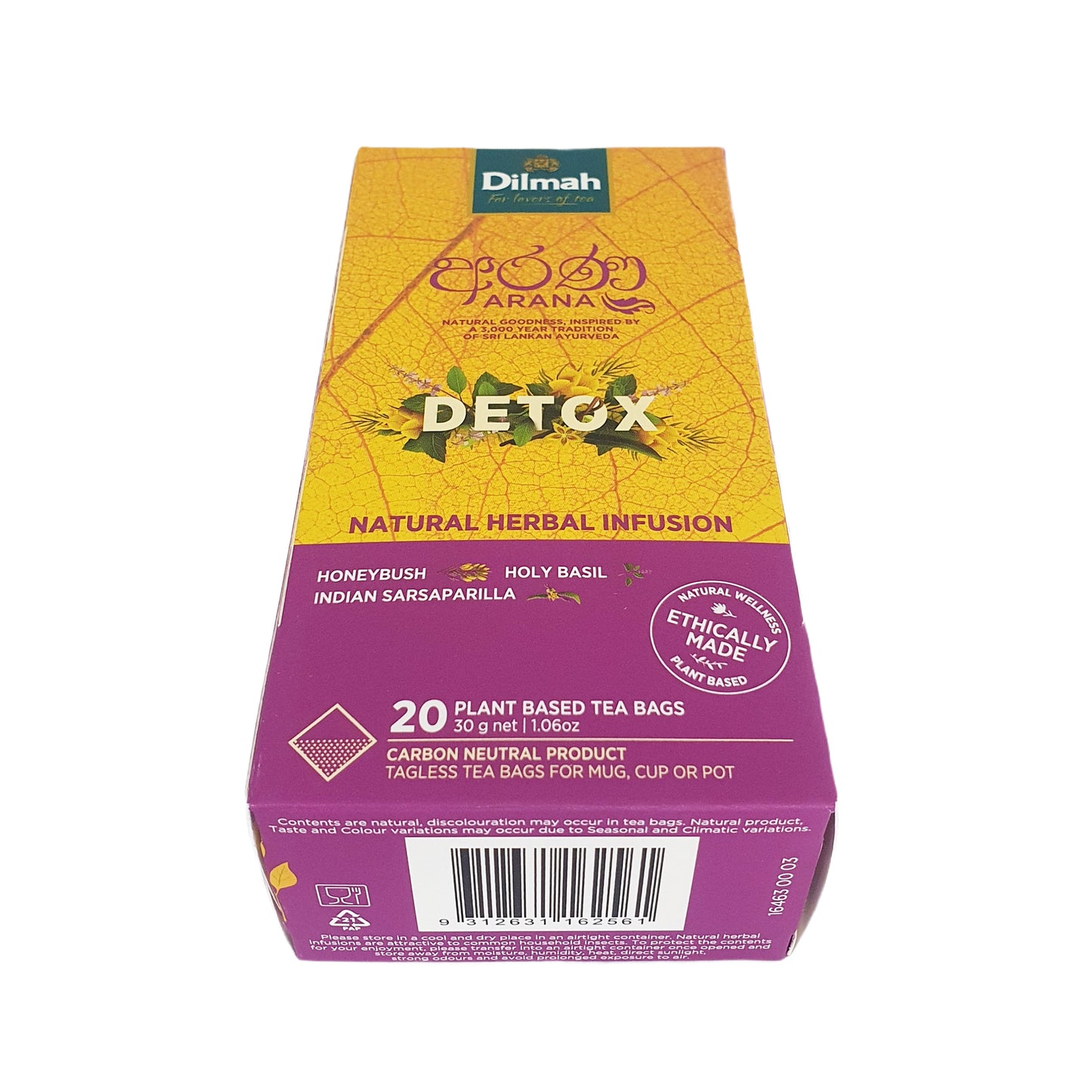 Dilmah Arana Detox Natural Herbal Infusion (20 Tagless tepåsar)