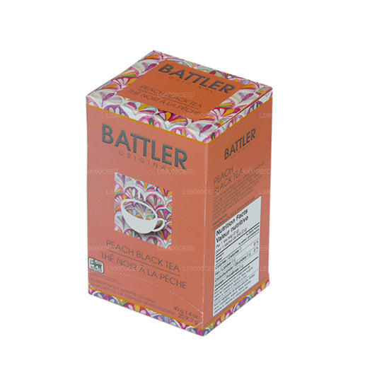 Battler Original persika svart te (40g) 20 tepåsar