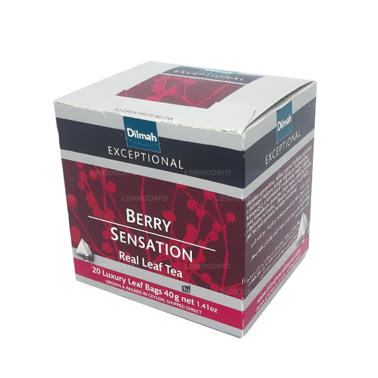 Dilmah Exceptionell Berry Sensation Real Leaf Tea (40g) 20 tepåsar