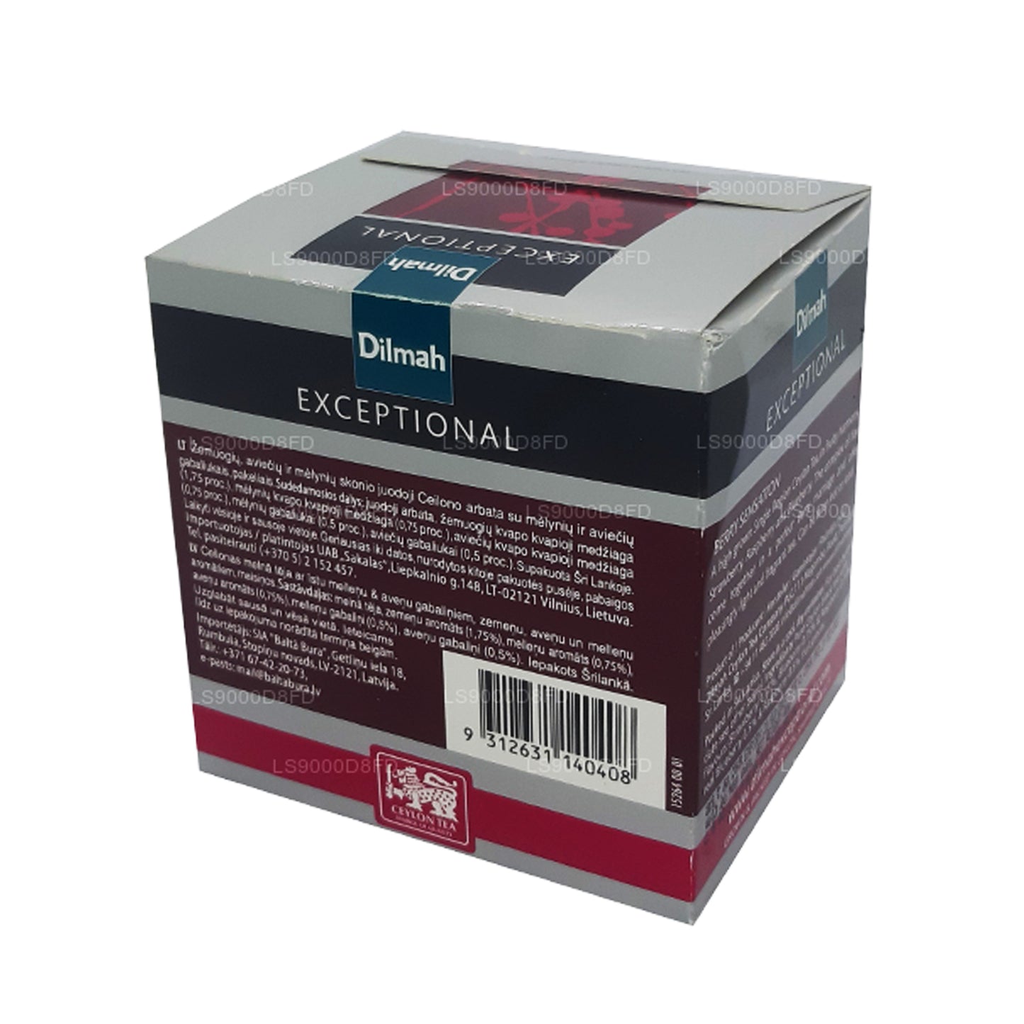 Dilmah Exceptionell Berry Sensation Real Leaf Tea (40g) 20 tepåsar