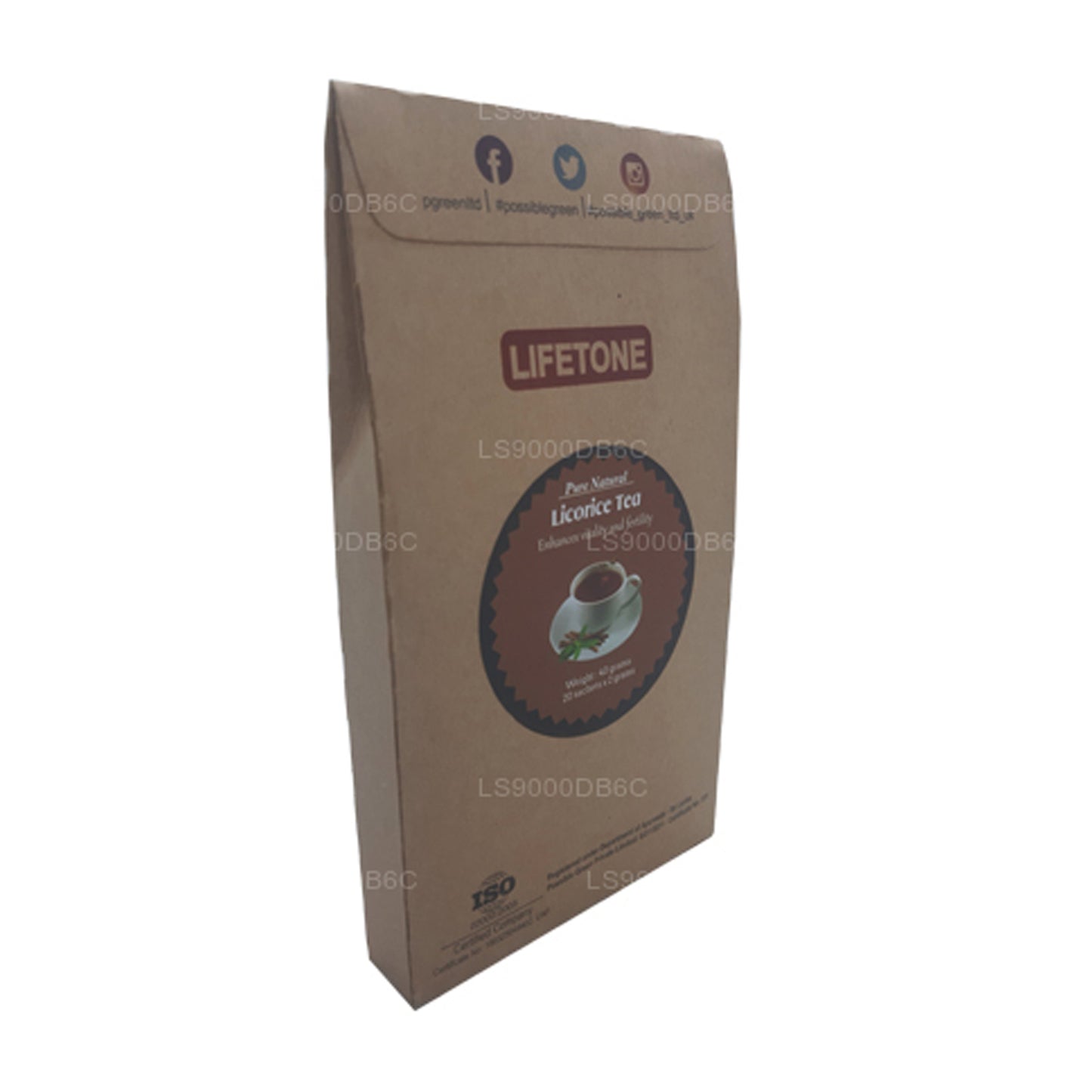 Lifetone lakrits te (40g)