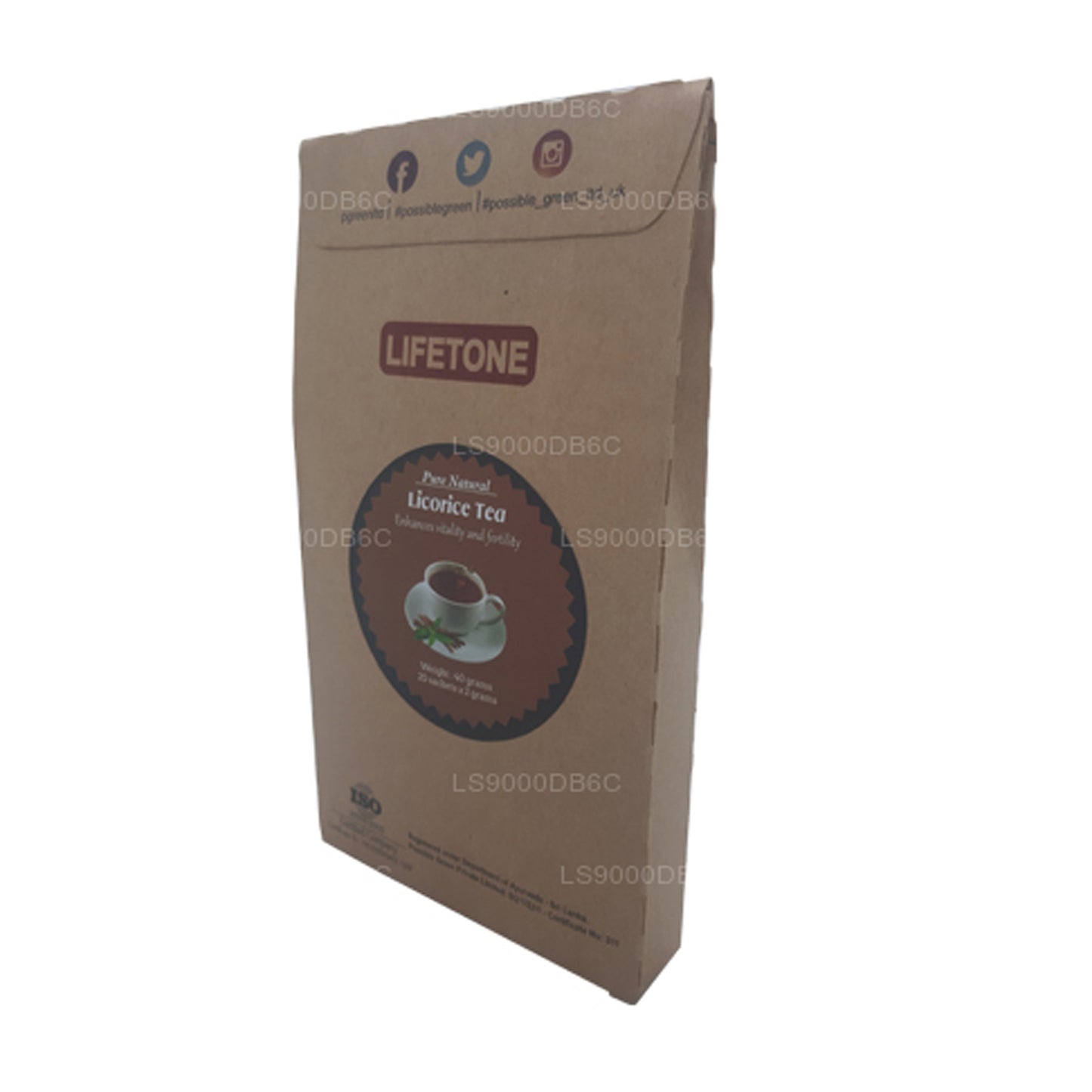 Lifetone lakrits te (40g)