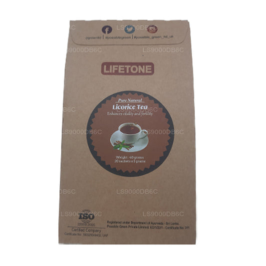 Lifetone lakrits te (40g)
