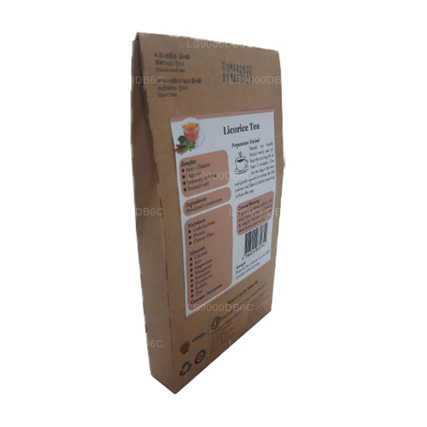 Lifetone lakrits te (40g)